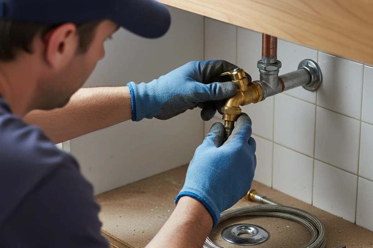 Shutoff valve and fitting work during Repiping in Alexander